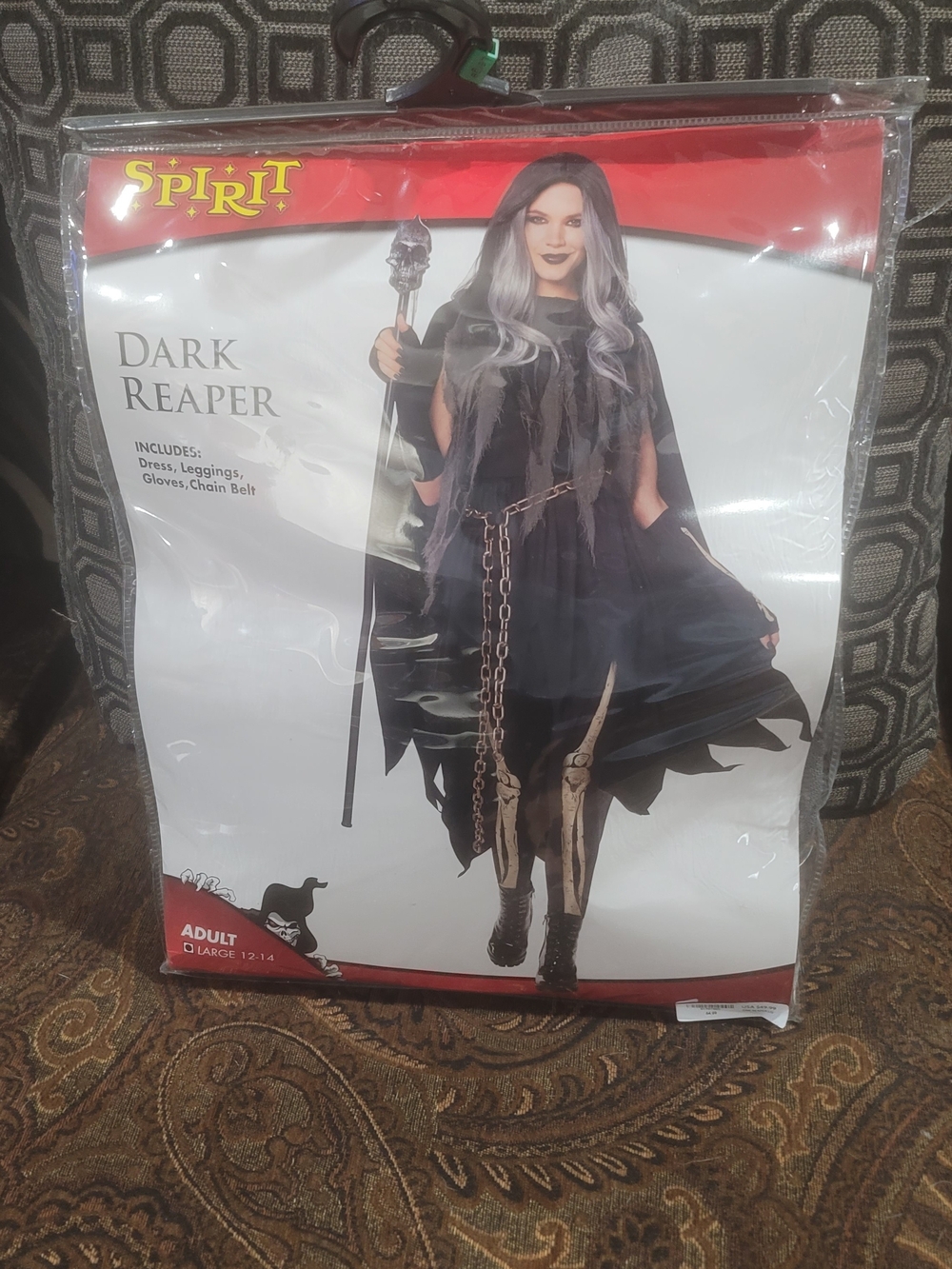 Spirit Dark Reaper Costume in Black and Gray